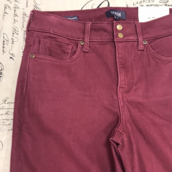 Nydj Marilyn Double Snap Straight Leg Jeans - Picture 6 of 10